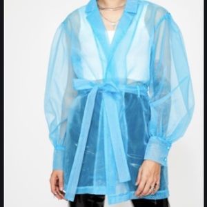 Dolls Kill Blue Organza Jacket